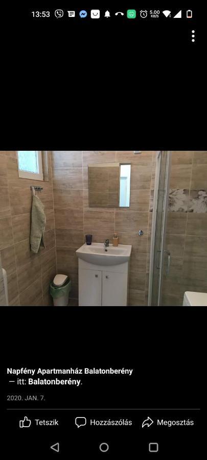 Napfeny Apartmanhaz Balatonberény Dış mekan fotoğraf